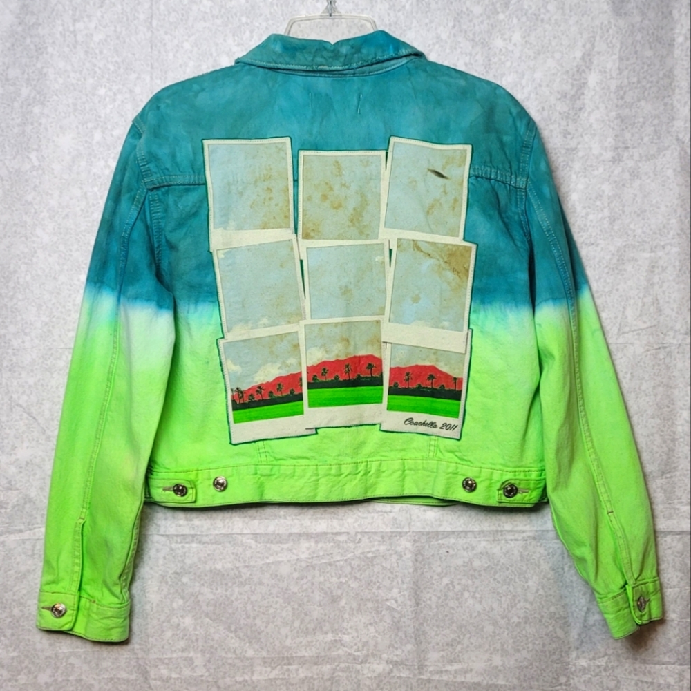 Coachella Neon Jean Jacket